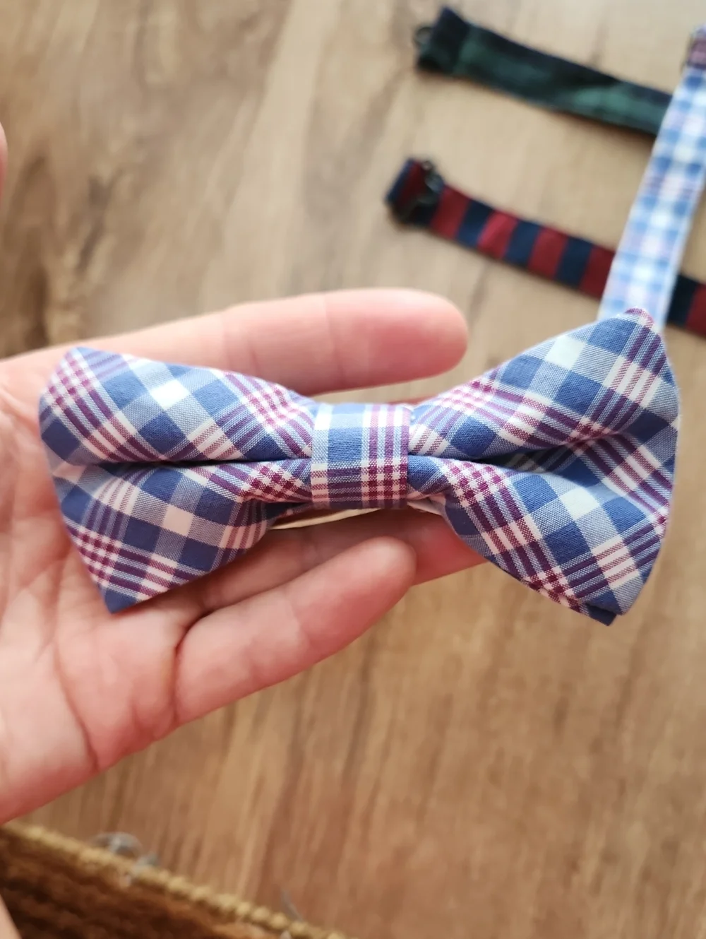 Crewcuts Classic Boys Bow Tie Set - Red, Navy, Green & Blue Plaid